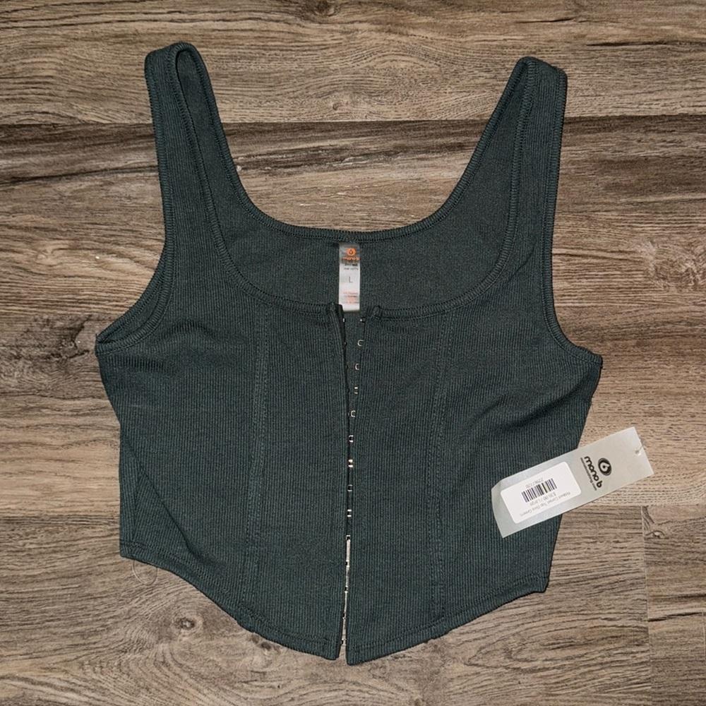 Ribbed corset top